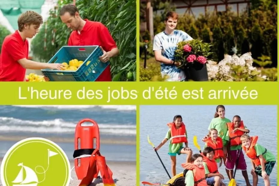 Adolescents réalisant différents jobs d’été saisonniers